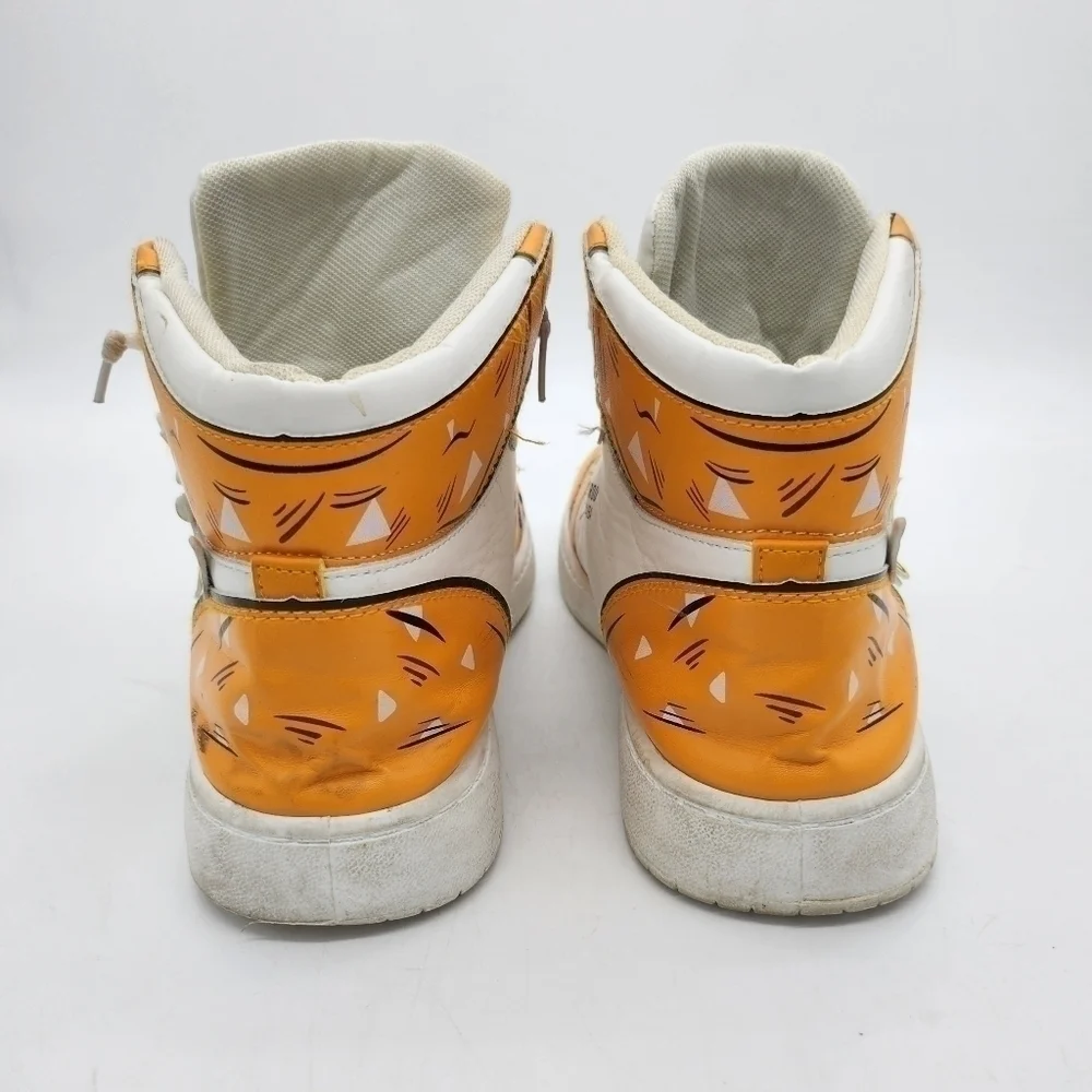 Zenitsu Lightning Sneakers Custom Demon Slayer Anime Fashion Shoes Size 9